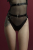 Гартери Feral Feelings - Belt Briefs, трусики, натуральна шкіра, колір чорний - фото