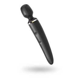 Вібромасажер Satisfyer Wand-er Woman (Black/Gold), водонепроникний, потужний, розмір XXL - - фото №2