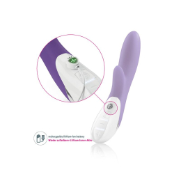 Вібратор-кролик Mystim Danny Divido Purple з глибокою вібрацією, 2 мотори - - фото №6