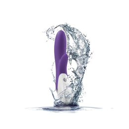 Вібратор-кролик Mystim Danny Divido Purple з глибокою вібрацією, 2 мотори - - фото №10