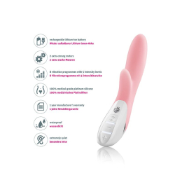 Вібратор-кролик Mystim Danny Divido Candy Rose з глибокою вібрацією, 2 мотори - - фото №7
