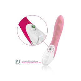 Потужний вібратор Mystim Sassy Simon Pink з двома моторами і стимулювальним рельєфом - - фото №5