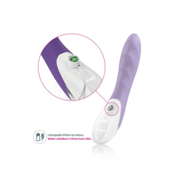 Потужний вібратор Mystim Sassy Simon Purple з двома моторами і стимулюючим рельєфом - - фото №6