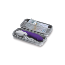 Потужний вібратор Mystim Terrific Truman Purple з двома моторами і вираженою головкою - - фото №11