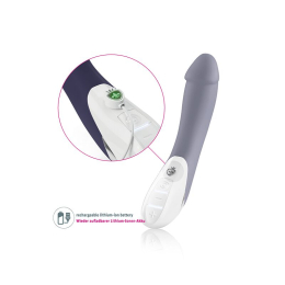 Потужний вібратор Mystim Terrific Truman Blue з двома моторами і вираженою головкою - - фото №6