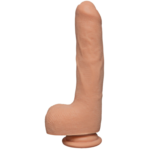 Фалоімітатор Doc Johnson The D - Uncut D - 9 Inch With Balls ULTRASKYN, діаметр 4,5 см, необрізаний - фото