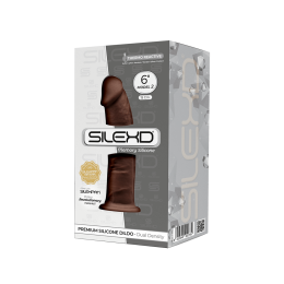 Фалоімітатор SilexD Robby Brown (MODEL 2 size 6in), двошаровий, силікон + Silexpan, діаметр 3,5см - - фото №2