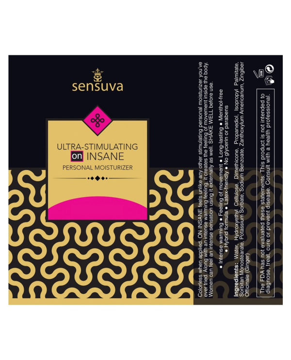 Пробник стимулюючої змазки Sensuva - Ultra-Stimulating On Insane (6 мл) 