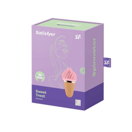 Морозиво-спінатор Satisfyer Lay-On - Sweet Treat Pink/Brown, 10 режимів роботи, водонепроникний - - фото №2