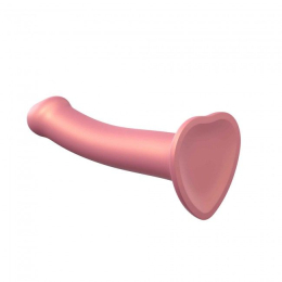 Насадка для страпону Strap-On-Me Mono Density Dildo Rose M, діам. 3,3 см, одношаровий силікон, гнучк - №2