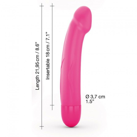 Вібратор Dorcel Real Vibration M Magenta 2.0, діаметр 3,7см, перезаряджається, для точки G №3