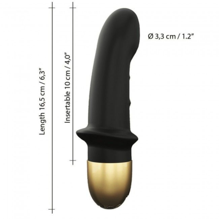Вібратор Dorcel Mini Lover Black 2.0 перезаряджуваний, для точки G і масажу простати №5