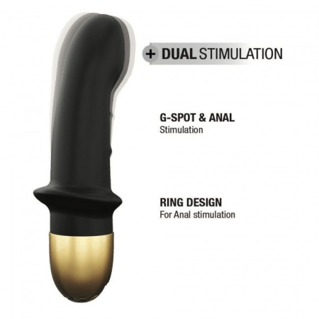 Вібратор Dorcel Mini Lover Black 2.0 перезаряджуваний, для точки G і масажу простати №6