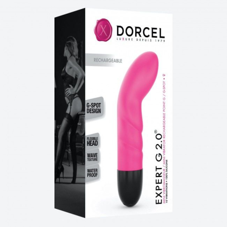 Вібратор Dorcel Expert G 2.0 Magenta для точки G, що перезаряджається №3