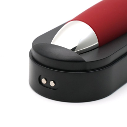 Кліторальний вібратор KISTOY C-King Red, з двома дод. насадками, потужна прицільна стимуляція - - фото №7