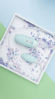 Вакуумний стимулятор з віброяйцем 2-в-1 KISTOY Miss VV Cyan - - фото №6