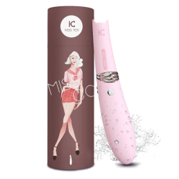 Вакуумний стимулятор з вібрацією KISTOY Miss CC Pink, можна використовувати як вібратор, діам. 3,6см - - фото №8