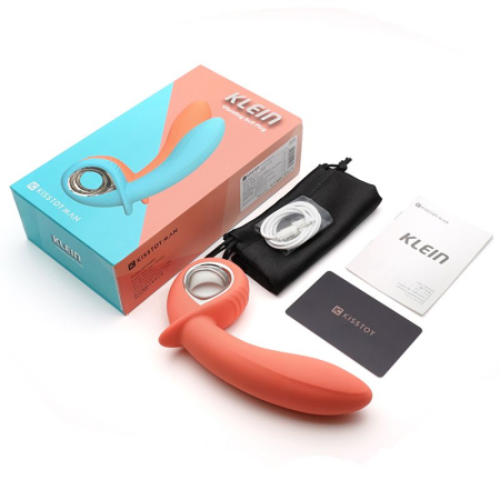 Анальний вібратор KISTOY Klein Orange з кінчиком, що надувається, unisex, діаметр 35-50мм - фото №11