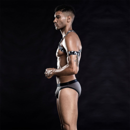 Чоловічий еротичний костюм з портупеєю "Дикий Джеймс" One Size - - фото №3