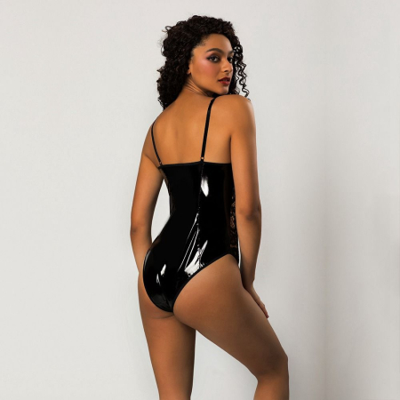 Еротичний лаковий боді One Size Black №2