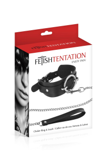 Нашийник з повідцем Fetish Tentation Ring and Leash - фото