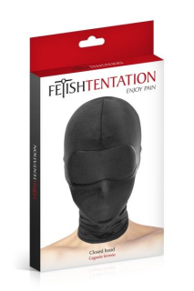 Капюшон для БДСМ Fetish Tentation Closed Hood - - фото №2