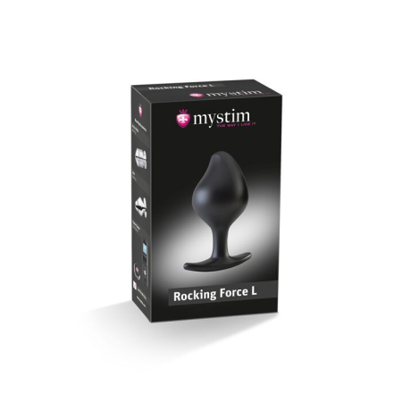 Силіконова анальна пробка Mystim Rocking Force L для електростимулятора, діаметр 4,7 см - фото №7