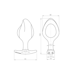 Силіконова анальна пробка Mystim Rocking Force L для електростимулятора, діаметр 4,7 см - - фото №5