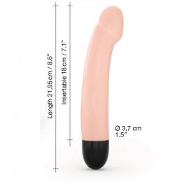 Вібратор Dorcel Real Vibration M Flesh 2.0, діаметр 3,7см, перезаряджається, для точки G - - фото №3