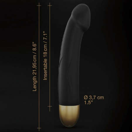 Вібратор Dorcel Real Vibration M Gold 2.0, діаметр 3,7см, перезаряджається, для точки G №5
