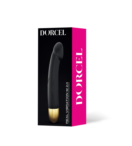 Вібратор Dorcel Real Vibration M Gold 2.0, діаметр 3,7см, перезаряджається, для точки G №4