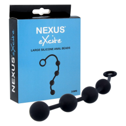 Анальні кульки Nexus Excite Large Anal Beads, силікон, макс. діаметр 3 см - - фото №3