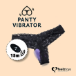 Вібратор в трусики FeelzToys Panty Vibrator Purple з пультом ДК, 6 режимів роботи, сумочка-чохол - фото №3