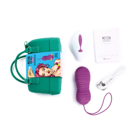 Вагінальні кульки з перлинним масажем FeelzToys Motion Love Balls Foxy з пультом ДК, 7 режимів №5