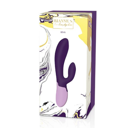 Вібратор-кролик Rianne S: Xena Purple/Lilac, 10 режимів, медичний силікон, подарункове паковання - фото №5