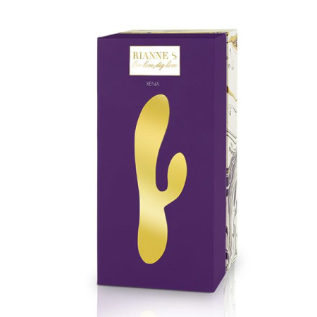 Вібратор-кролик Rianne S: Xena Purple/Lilac, 10 режимів, медичний силікон, подарункове паковання - фото №2