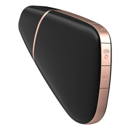 Вакуумний кліторальний стимулятор Satisfyer Love Triangle Black з керуванням через інтернет - - фото №4