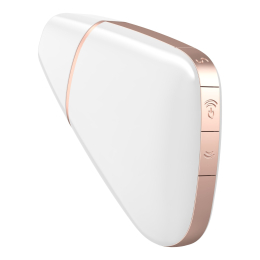 Вакуумний кліторальний стимулятор Satisfyer Love Triangle White з керуванням через інтернет - - фото №4