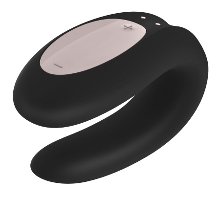 Смарт-вібратор для пар Satisfyer Double Joy Black із широким кліторальним стимулятором - фото №4