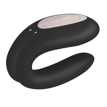 Смарт-вібратор для пар Satisfyer Double Joy Black із широким кліторальним стимулятором - фото №6