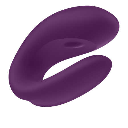 Смарт-вібратор для пар Satisfyer Double Joy Violet із широким кліторальним стимулятором - фото №5