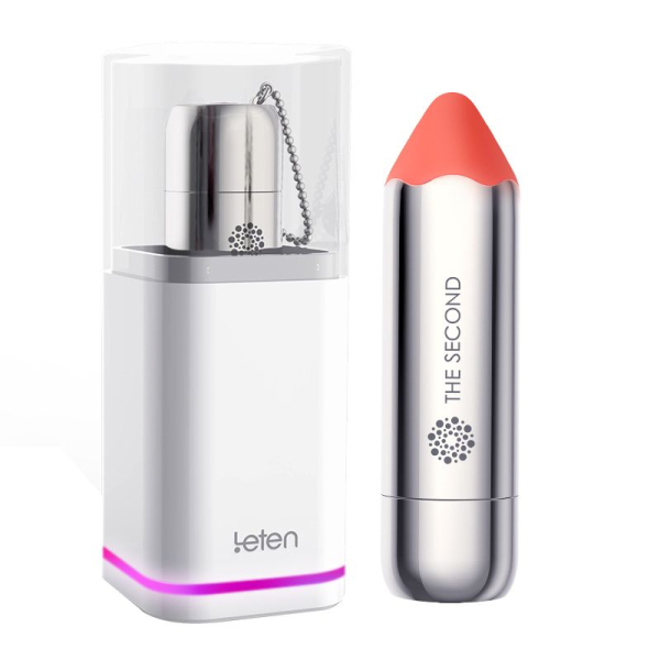 Віброкуля Leten The Second scented orange з індукційною зарядкою, водонепроникна, дуже потужна - фото