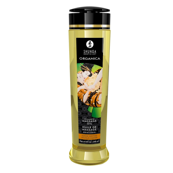 Органічна масажна олія Shunga ORGANICA – Almond Sweetness (240 мл) з вітаміном Е - фото