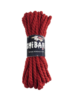 Бавовняна мотузка для шібарі Feral Feelings Shibari Rope, 8 м червона - фото