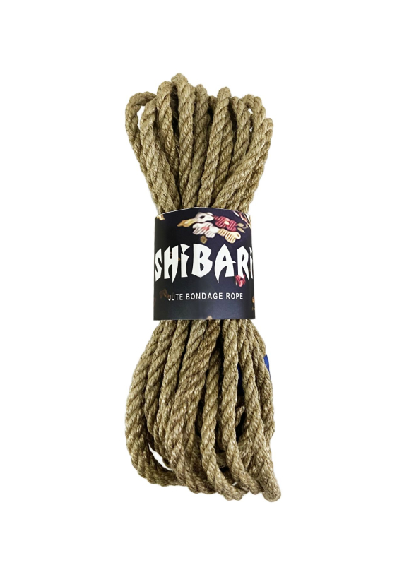 Джутова мотузка для шібарі Feral Feelings Shibari Rope, 8 м сіра - фото