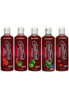 Набір змазок для орального сексу Doc Johnson GoodHead 5?29мл, полуниця, вишня, кавун, м'ята, яблуко - фото