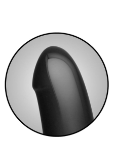 Анальний плаг з ділдо Doc Johnson Kink - Dual Density SECONDSKYN Fuck Plug - Black - - фото №3