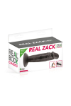 Фалоімітатор із присоскою Real Body — Real Zack Black, TPE, діаметр 3,7 см - фото №2