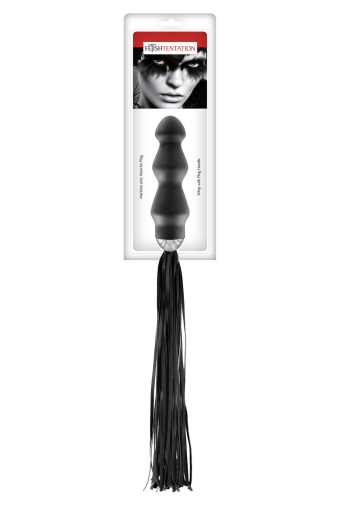 Флогер з ручкою - анальним плагом Fetish Tentation Whip with Plug Handle - фото №2