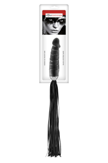 Флогер з ручкою-дилдо Fetish Tentation Whip with Dildo Handle - - фото №2